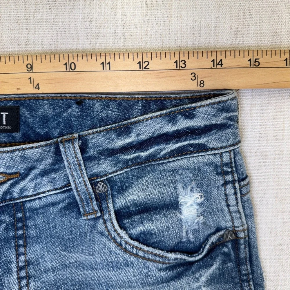 Kut from the Kloth Catherine Fab Ab Boyfriend Jeans Womens 2 Distresed Cuffed